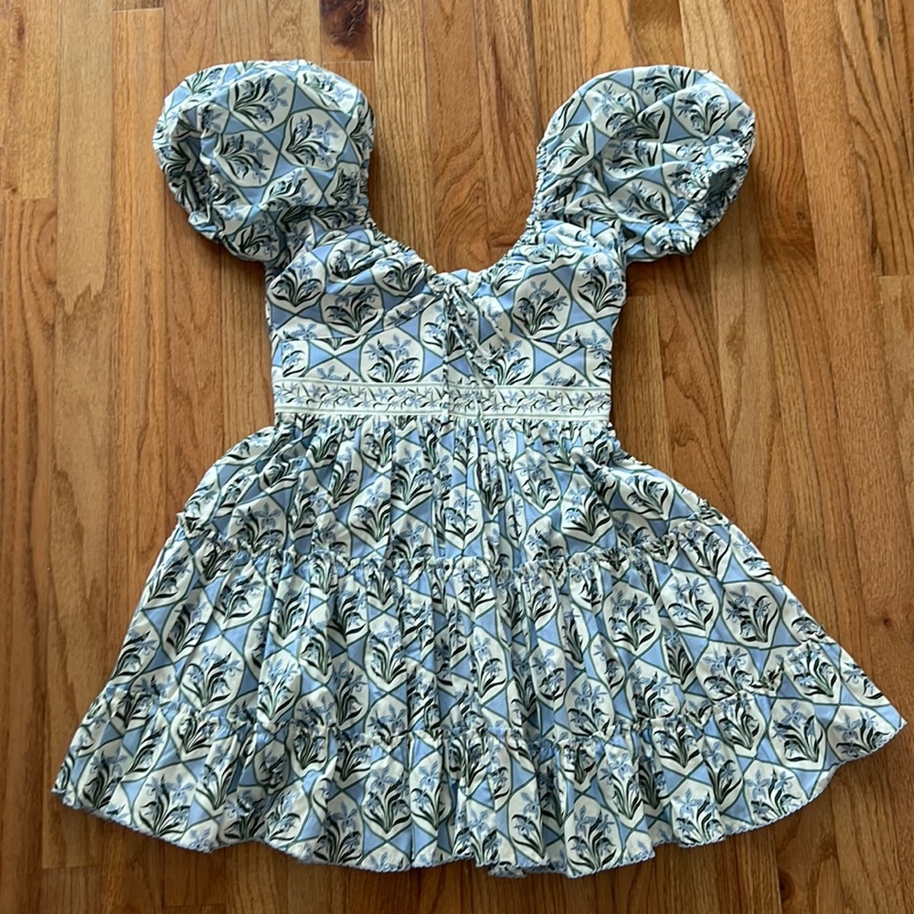 WORN ONCE Agua by Agua Bendita blue dress